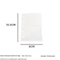 M5 transparente PVC-Hüllen für Ringordner mit beidseitigen Taschen für Fotos - M5 2-Taschen-Innenseite 10 Blatt (Für 2-Zoll-Karte)
