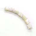Macro shot of lily of the valley shell beads with natural pearlescent finish for DIY jewelry - Extra Small / Lily of the Valley Style (011)