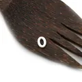 Weiße natürliche Muschelperle in O-Form für DIY-Halsketten und Schmuckherstellung - Zahl 0 / 10mm / Weiß