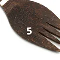 Natürliche weiße Muschelperle mit geschnitzter Nummer 5 für DIY-Schmuckherstellung - Zahl 5