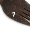 Natürliche weiße Muschelperle in Form der Nummer 7 mit Perlmuttglanz für DIY-Schmuck - Zahl 7