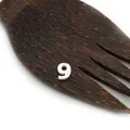 Natürliche Süßwassermuschel-Perle in Form der Nummer 9 mit Perlmuttglanz für DIY-Schmuck - Zahl 9