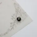 Black round acrylic bead with gold numeric 2 for DIY necklace and bracelet jewelry - Black 2