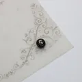 Perle ronde en résine noire avec chiffre 5 doré pour la création de bijoux DIY - Noir 5