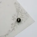 Perle en résine noire avec chiffre 7 doré pour la création de bijoux DIY élégants - Noir 7