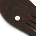 Perle en nacre blanche avec numéro 2 argenté pour la fabrication de bijoux DIY - Blanc 2