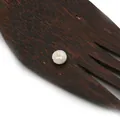 Perle en nacre blanche avec chiffre 4 doré pour la création de bijoux DIY - Blanc 4