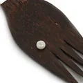 Perle en nacre blanche naturelle avec chiffre 5 doré pour la création de colliers DIY - Blanc Style Racing C