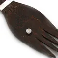 Perle en coquillage naturel avec incrustation du chiffre neuf doré pour bijoux DIY - Blanc 9