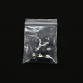 Perles en résine noires DIY avec chiffres dorés et caractères en sachet scellé - Noir Nombre 0-9 Ensemble