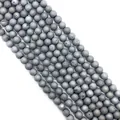 Deep grey frosted druzy agate beads strand for DIY jewelry making accessories - Dark Gray (No.6)