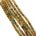 Fili di perle rotonde di agata venata di drago giallo 8mm per gioielli fai-da-te - 6mm / Agata Vena di Drago Gialla