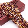 Cuentas facetadas de piedra natural mookaita en granate y amarillo para joyería DIY - Jaspe Amarillo