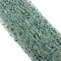 Faceted natural green and purple fluorite beads string for DIY jewelry making - 4mm / Green Fluorite