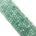 Perles rondes en pierre naturelle vert clair pour la création de bijoux DIY - Vert Clair