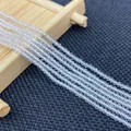 Filo di perline di cristallo bianco sfaccettato da 2-3 mm per creazione gioielli fai da te - 2mm / Trasparente/Cristallo Bianco