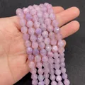 Gefacetteerde lichtpaarse natuursteen kralen 8mm voor DIY sieraden maken - Lavendel Amethist