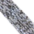 Polished 6mm-10mm mixed blue and brown ice crackle agate round beads for DIY bracelets - 6mm / Gray Blue Brown White (No. 4)