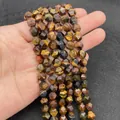 Gefacetteerde tijgeroog natuursteen kralen voor DIY sieraden in de hand - 3-Kleur Tijgeroog