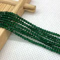 Perline di cristallo sfaccettato verde scuro 2-3mm per creazione gioielli - 2mm / verde scuro