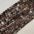 Gepolijste natuurlijke crazy agaat ronde kralen voor DIY sieraden met aardse textuur - Jaspis / 4mm