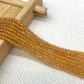Perline di cristallo sfaccettato ambra 2-3 mm per creazione di gioielli e braccialetti - 2mm / Ambra