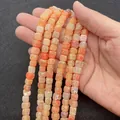 Cube-shaped orange fire dragon vein agate beads 8mm for DIY jewelry making necklaces - 8x8mm / Orange