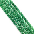 Polished emerald green natural stone round beads for DIY jewelry making accessories - Emerald Green