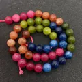 Colorful mixed natural agate matte beads for DIY jewelry necklaces and bracelets - 6mm / US 4