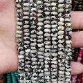 Polished Dalmatian Jasper beads with natural black spots for DIY jewelry making - Dalmatian Jasper