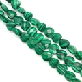 Gefacetteerde hartvormige malachietstenen met groene strepen voor DIY-sieraden maken - Malachiet
