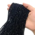 Μαύρες πέτρινες χάντρες 2-4mm στο χέρι για DIY αξεσουάρ κατασκευής κοσμημάτων - 2mm / Οψιδιανός