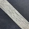 Frosted white natural stone cylindrical tube beads for DIY jewelry making - Clear Quartz