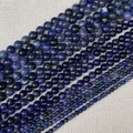 Perline tonde in sodalite blu naturale in varie dimensioni per la creazione di gioielli - 4mm / Sodalite blu