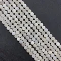 Matte light gray agate round beads for DIY jewelry making in various sizes - 6mm / No. 1 (Light Gray White)