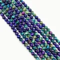 Polished colorful tiger eye stone round beads for DIY jewelry making accessories - 6mm / Multicolored (No.3)