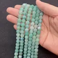 8-10mm green dragon vein agate weathered beads with white web pattern for jewelry making - Light Green