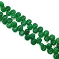 Donkergroene watermeloen kristallen kralen 10x12mm voor DIY sieraden maken - 10x12mm / Groene Jade