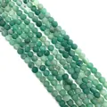 Matte green agate beads for jewelry making, featuring natural frost finish on round stones - No. 8 (Green)