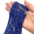 Snoer met facetgeslepen blauwe lapis lazuli kralen 2-4mm voor DIY-sieraden en kettingen - Lapis lazuli