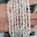 Strand of clear teardrop crystal beads for DIY jewelry making and necklace accessories - White Crystal
