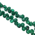 Malachiet stijl waterdruppel kralen, groene natuursteen bedeltjes voor DIY sieraden - 10x12mm / Malachiet