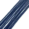 Blue goldstone cylinder beads with galaxy shimmer for DIY jewelry making - Blue Sandstone Style