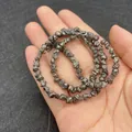 Irregular dark silver metallic finish natural stone beads for DIY jewelry making - Dark Iron Gray