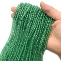 Handgebonden bundel van gefacetteerde groene aventurijn kralen voor sieraden - Groene Aventurijn