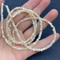 Perles carrées en coquillage naturel 3,5 mm pour bijoux DIY avec éclat de nacre - 3.5mm / Poche zippée