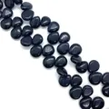 Blauwe zandsteen hartvormige kralen met sprankelend zandeffect voor DIY-sieraden - 10x12mm / Blauwe zandsteen