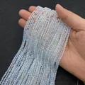 Gefacetteerde 3-4mm witte opaal kralen voor DIY sieraden maken en ketting accessoires - Opaal