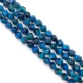 Perle di occhio di tigre blu sfaccettate 8mm con lucentezza naturale per gioielli - 8mm / Stile Blu Zaffiro (N. 5)