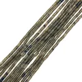 Polished natural labradorite tube beads with blue flash for DIY jewelry making - Flashy Labradorite Style